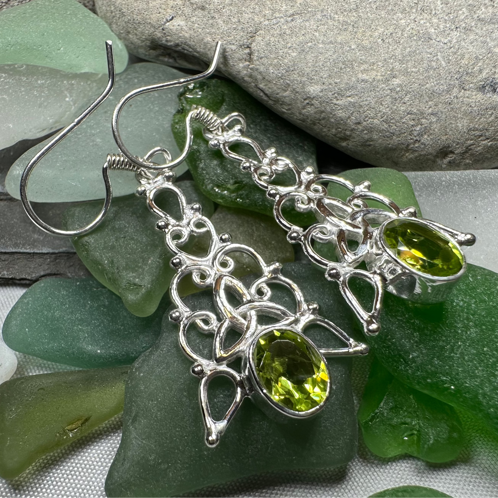 Angeni Celtic Trinity Knot Earrings in Sterling Silver