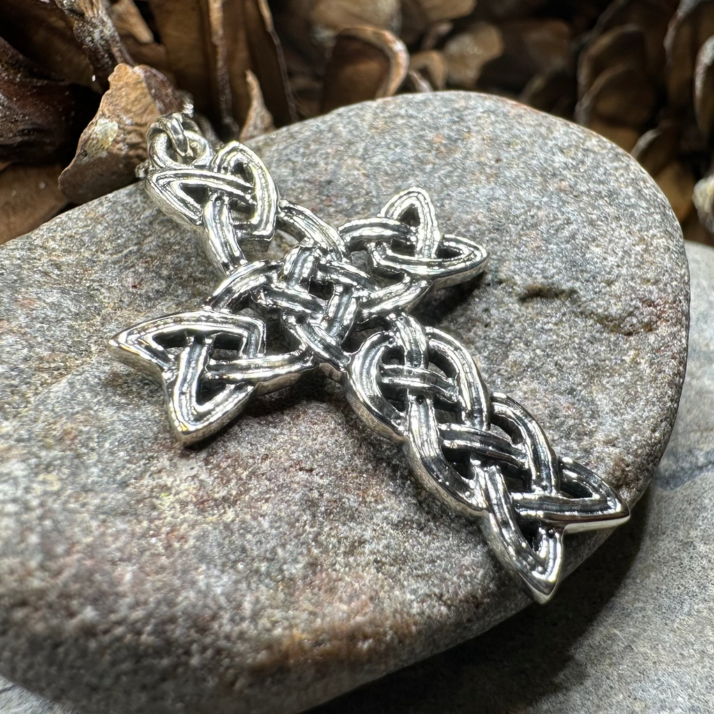 Kilarney Celtic Cross Pendant in Sterling Silver | Pendant | Wiccan Center