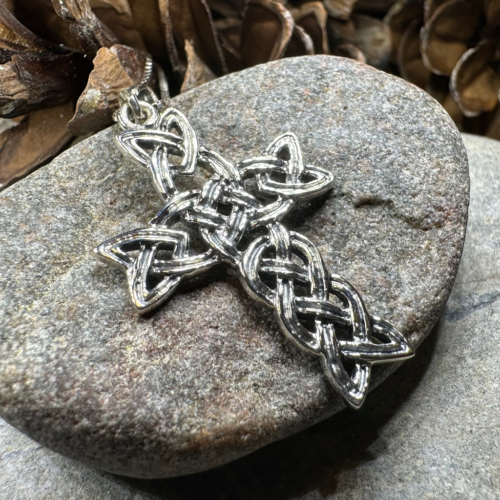 Kilarney Celtic Cross Pendant in Sterling Silver | Pendant | Wiccan Center