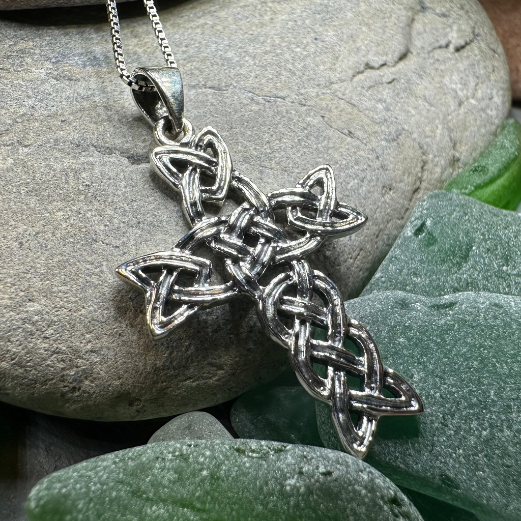 Kilarney Celtic Cross Pendant in Sterling Silver | Pendant | Wiccan Center