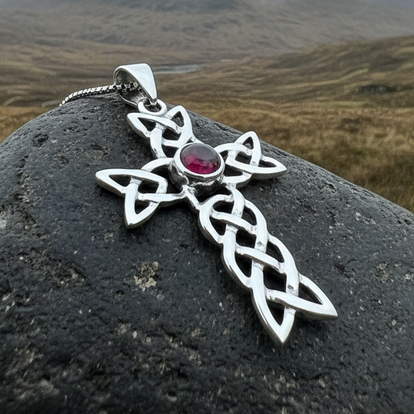Kathleen Celtic Cross Necklace in Sterling Silver | Pendant | Wiccan Center