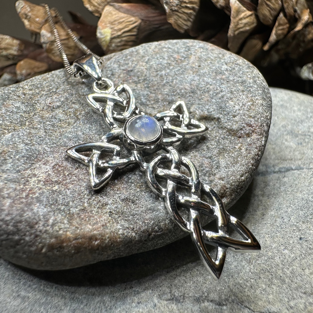 Kathleen Celtic Cross Necklace in Sterling Silver | Pendant | Wiccan Center