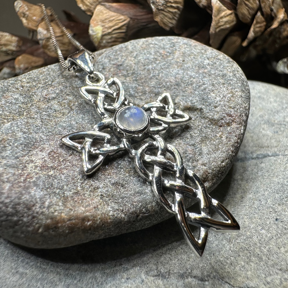 Kathleen Celtic Cross Necklace in Sterling Silver | Pendant | Wiccan Center