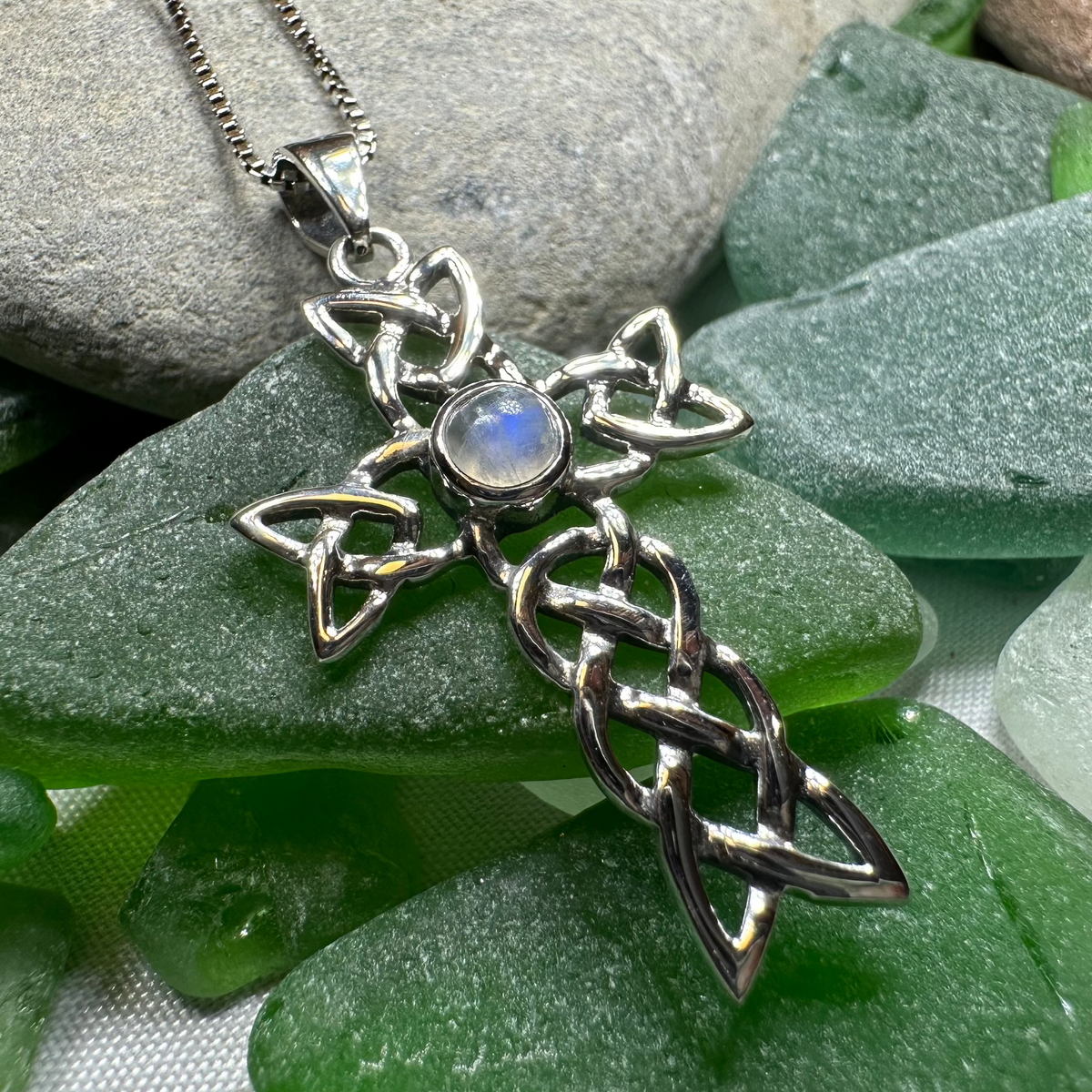 Kathleen Celtic Cross Necklace in Sterling Silver | Pendant | Wiccan Center