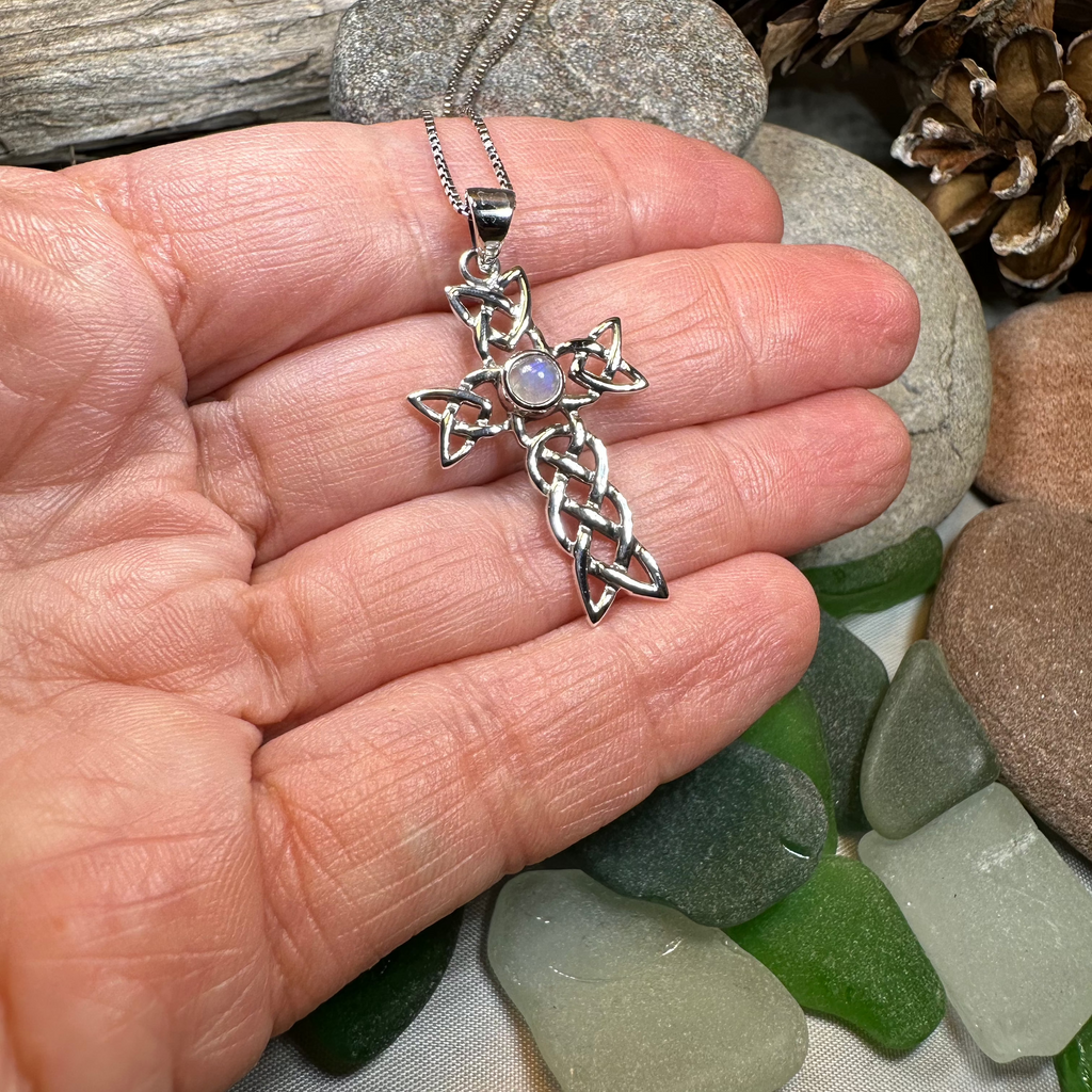 Kathleen Celtic Cross Necklace in Sterling Silver | Pendant | Wiccan Center