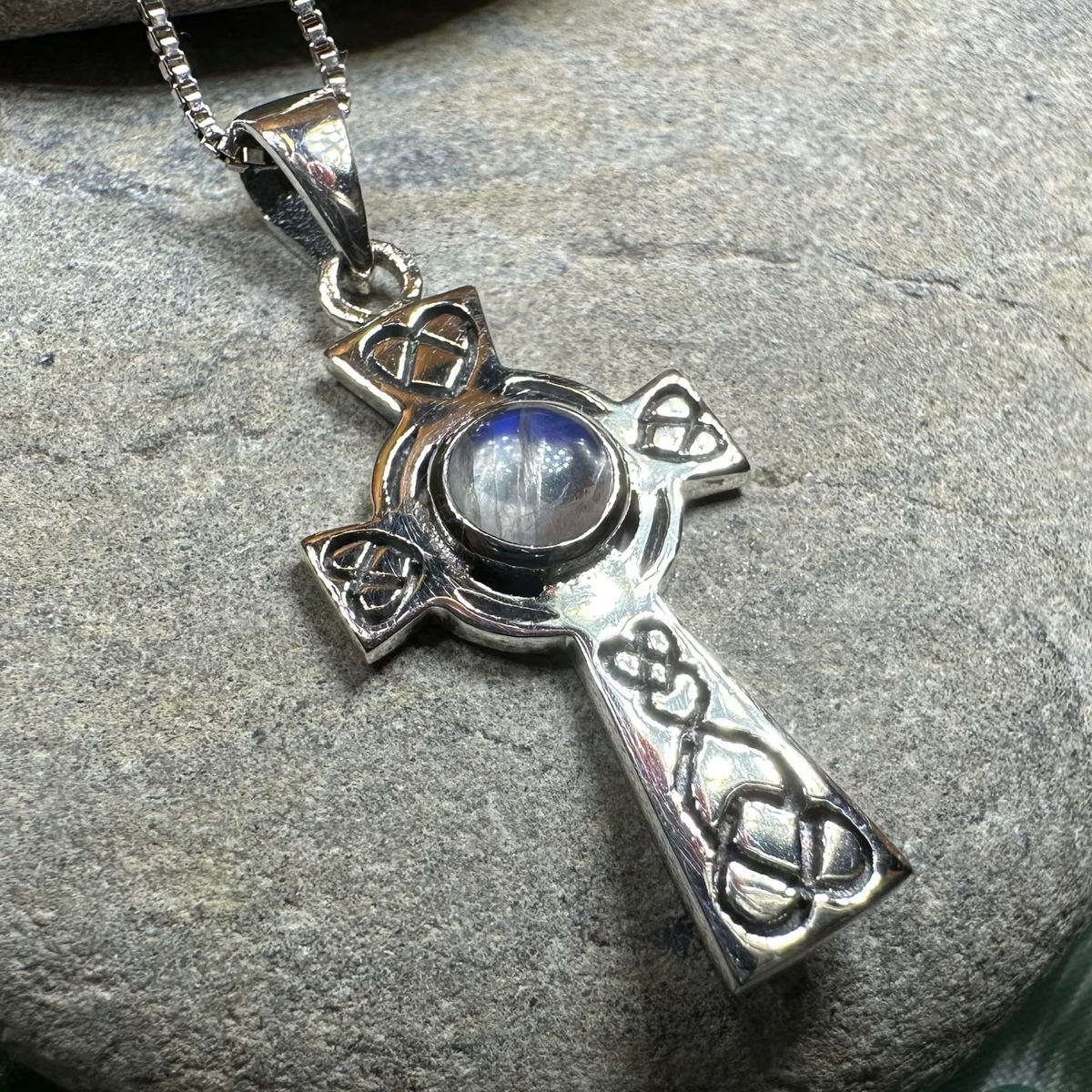 Cecilia Celtic Cross Necklace in Sterling Silver | Pendant | Wiccan Center