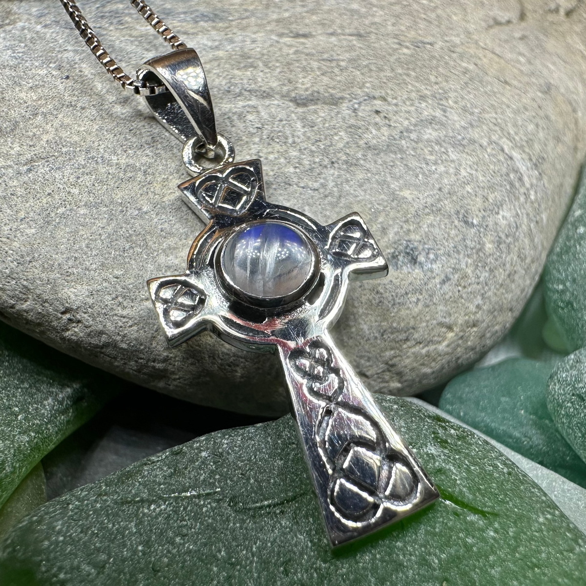 Cecilia Celtic Cross Necklace in Sterling Silver | Pendant | Wiccan Center