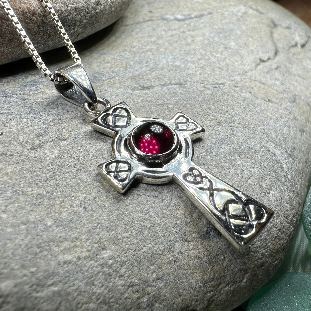 Cecilia Celtic Cross Necklace in Sterling Silver | Pendant | Wiccan Center