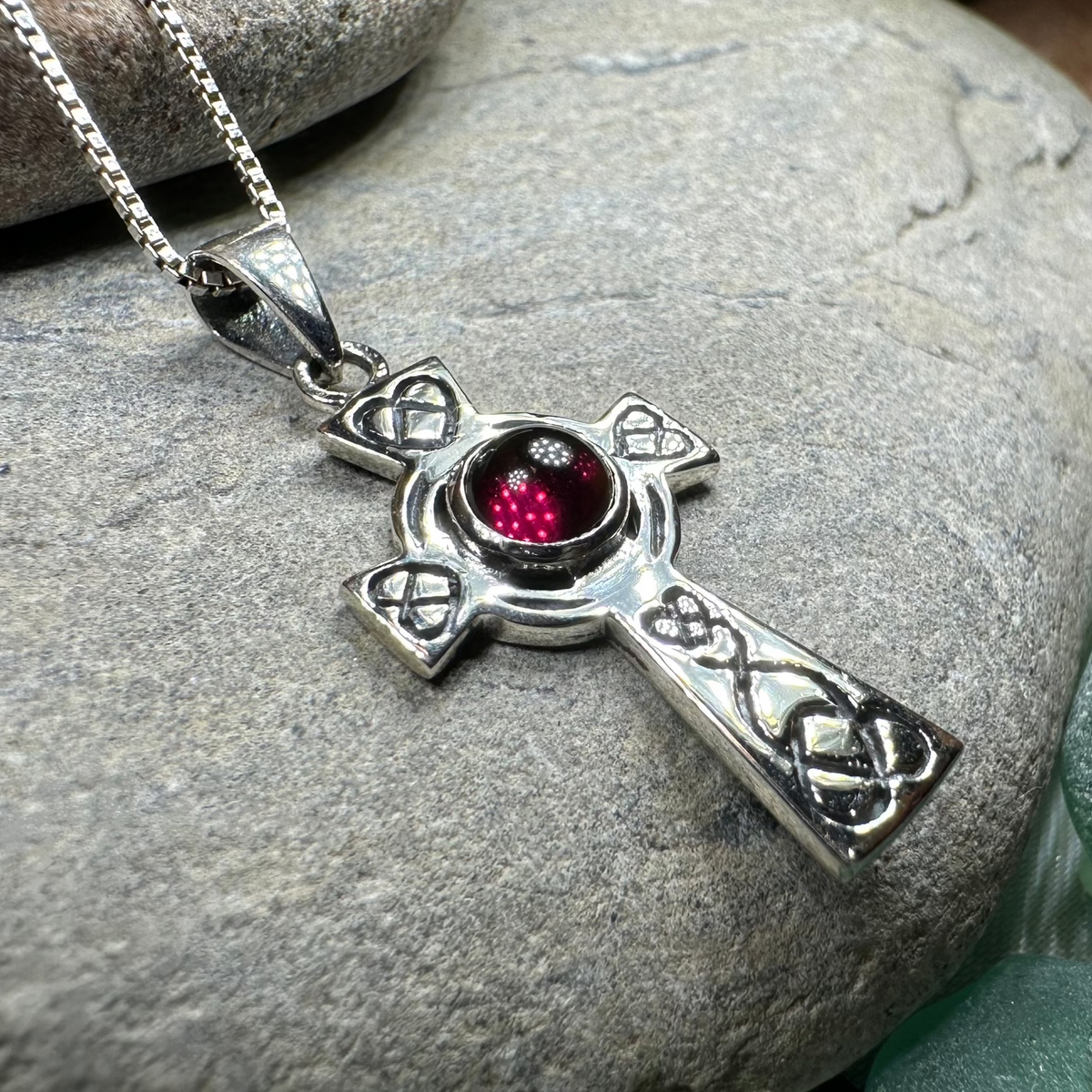 Cecilia Celtic Cross Necklace in Sterling Silver | Pendant | Wiccan Center