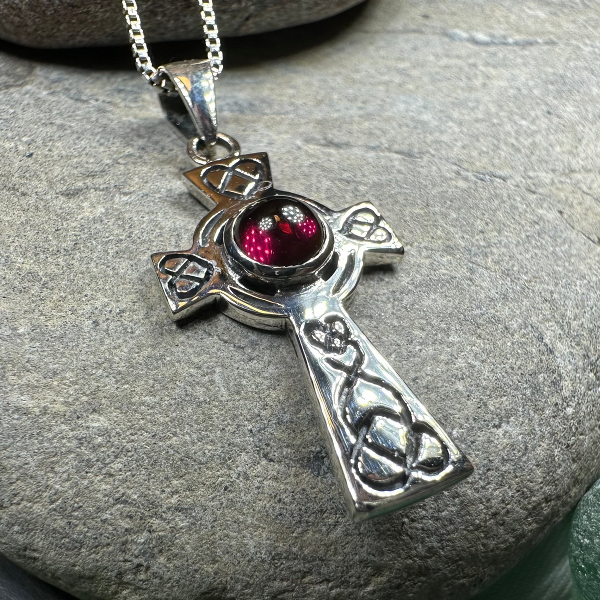 Cecilia Celtic Cross Necklace in Sterling Silver | Pendant | Wiccan Center