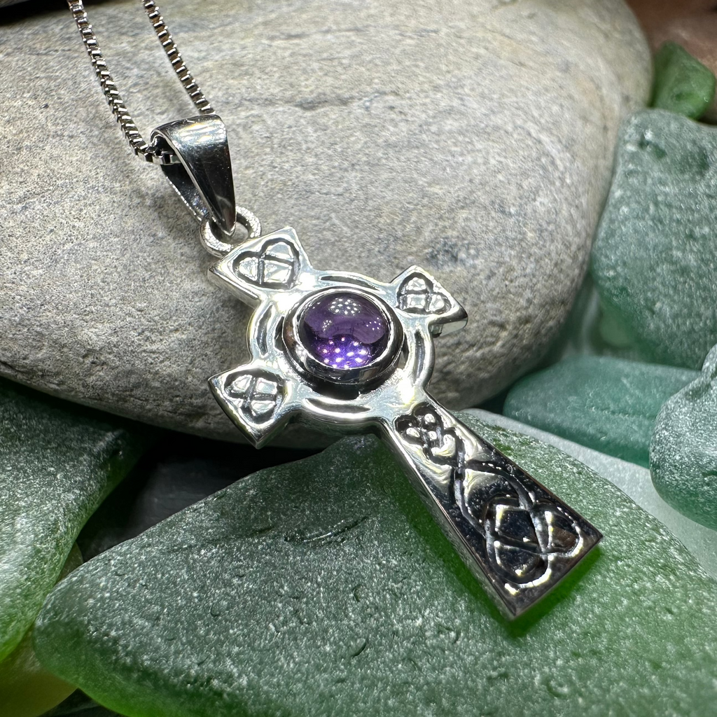 Cecilia Celtic Cross Necklace in Sterling Silver | Pendant | Wiccan Center