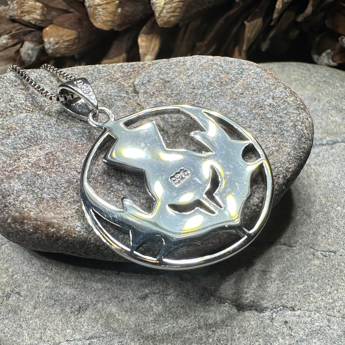Arran Scottish Thistle Necklace in Sterling Silver | Pendant | Wiccan Center