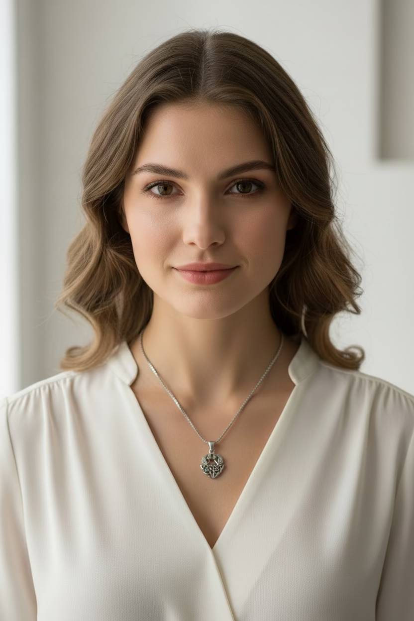 Holyrood Scottish Thistle Necklace in Sterling Silver | Pendant | Wiccan Center
