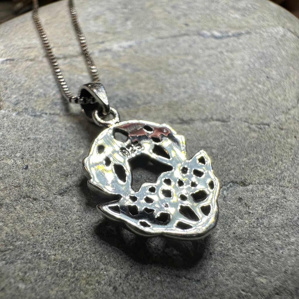 Holyrood Scottish Thistle Necklace in Sterling Silver | Pendant | Wiccan Center