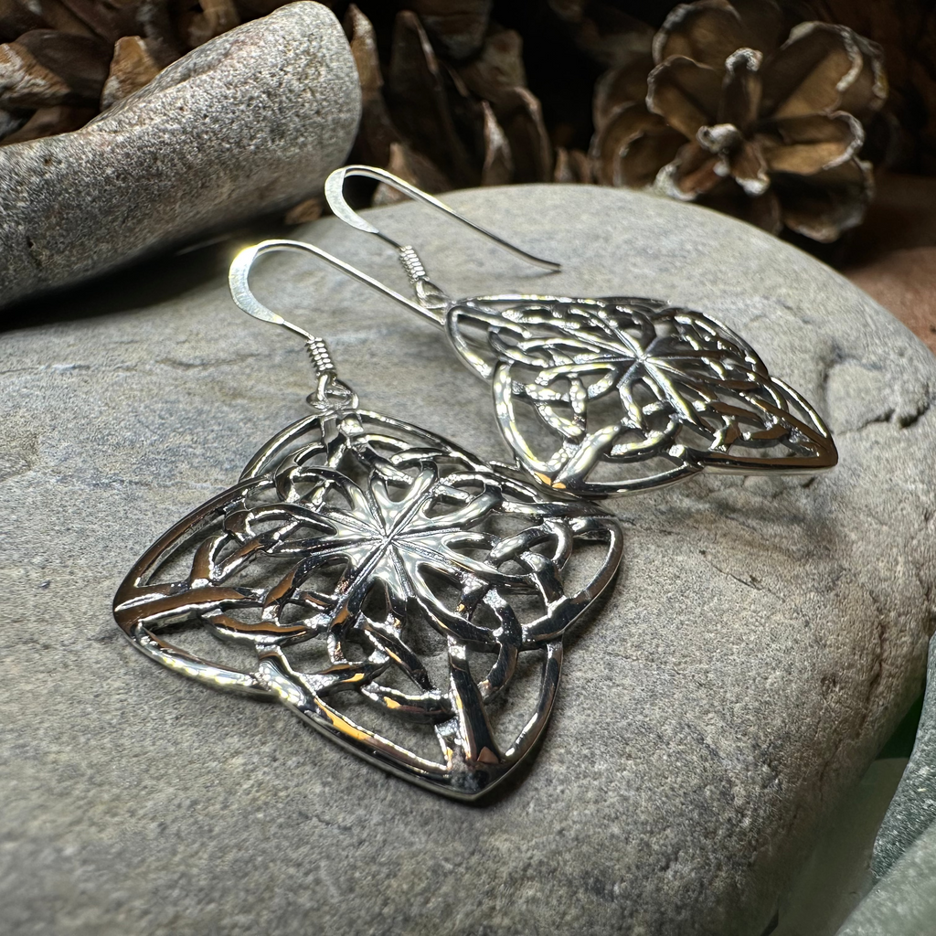 Sandra Celtic Knot Earrings in Sterling Silver