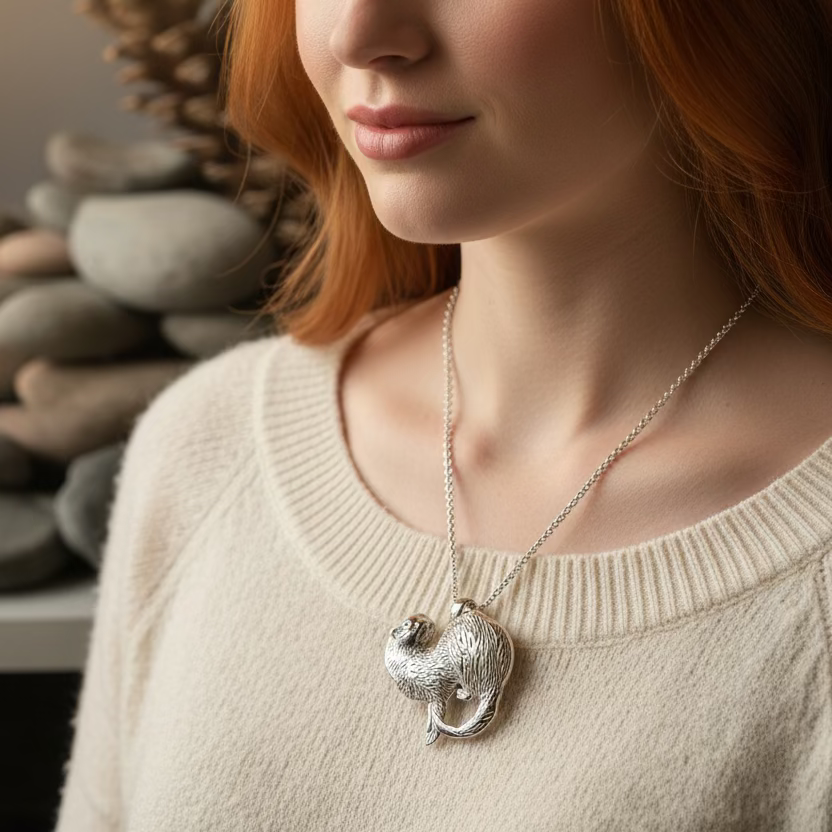 Dratsie Scottish Otter Necklace - Handmade in Scotland | Necklet | Wiccan Center