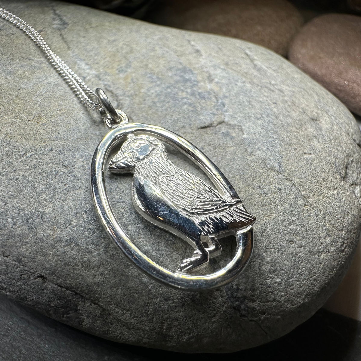 Buthaid Puffin Necklace - Handmade in Scotland | Pendant | Wiccan Center