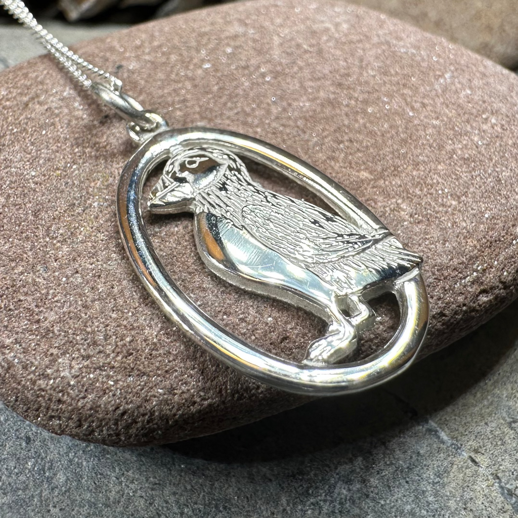 Buthaid Puffin Necklace - Handmade in Scotland | Pendant | Wiccan Center