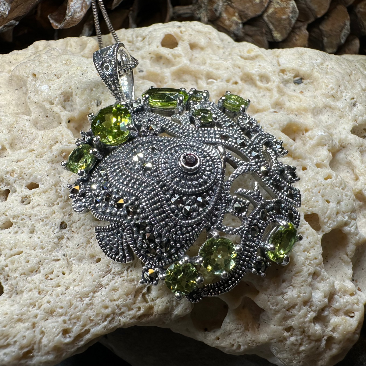 Deep Sea Peridot Necklace | Pendant | Wiccan Center