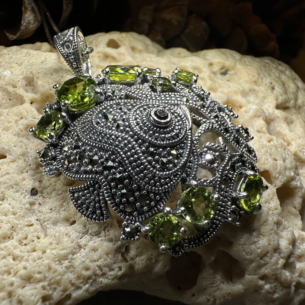 Deep Sea Peridot Necklace | Pendant | Wiccan Center