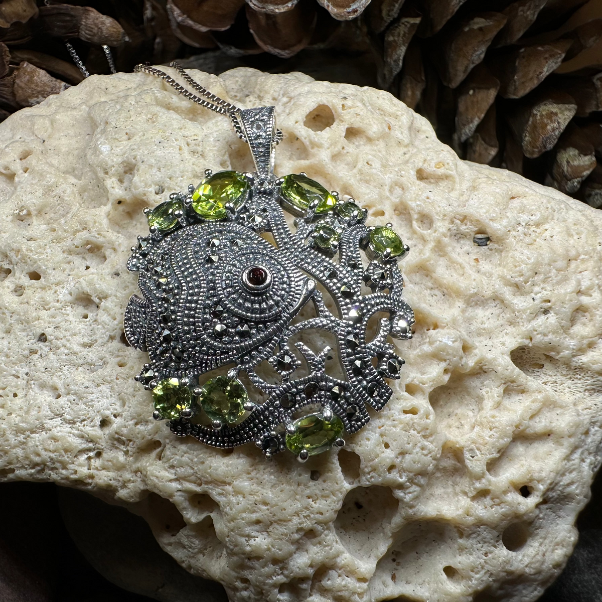 Deep Sea Peridot Necklace | Pendant | Wiccan Center