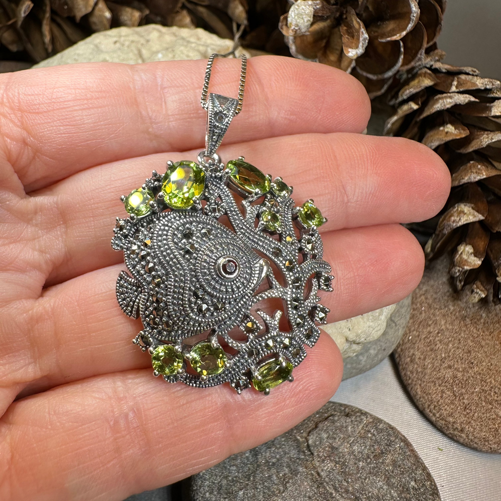 Deep Sea Peridot Necklace | Pendant | Wiccan Center