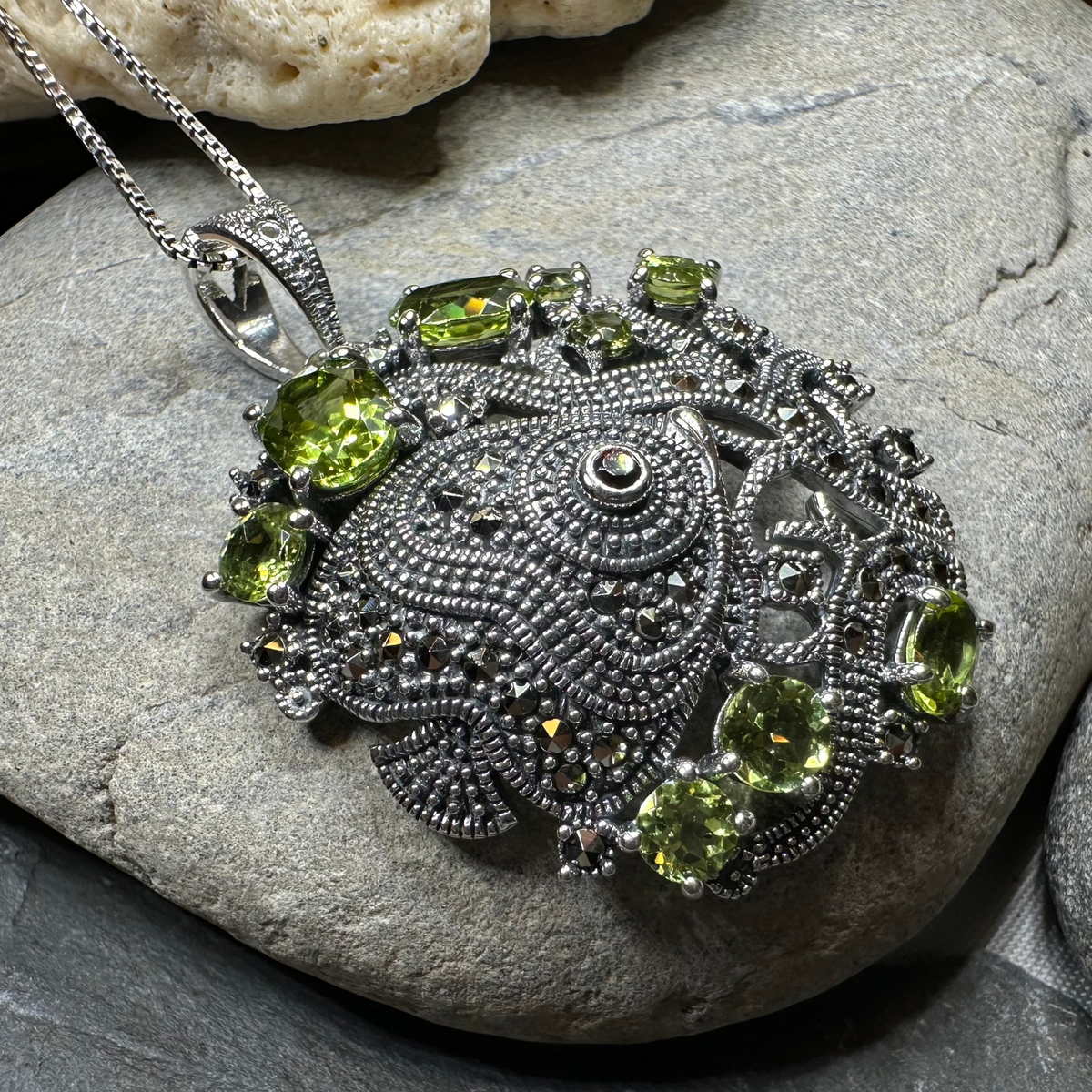 Deep Sea Peridot Necklace | Pendant | Wiccan Center