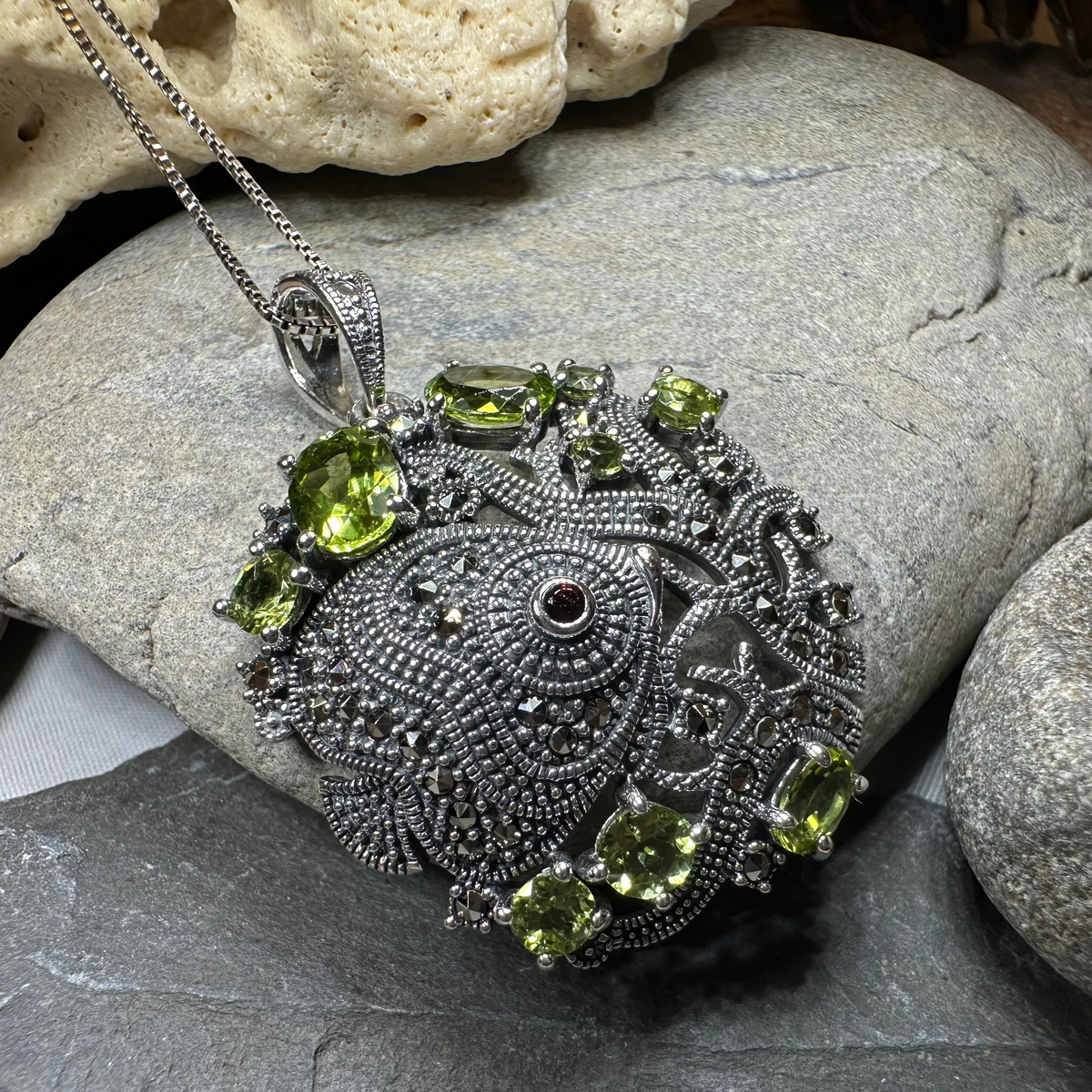 Deep Sea Peridot Necklace | Pendant | Wiccan Center