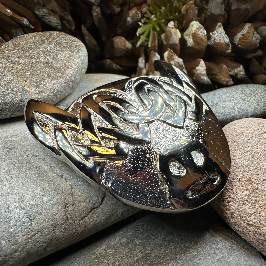 Highland Cow Pin - Handmade in Scotland | Brooch | Wiccan Center