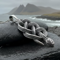 Alchemy Celtic Snake Necklace in Sterling Silver | Pendant | Wiccan Center