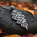 Celtic Oak Leaf Pewter Necklace - Handmade in the U.S.A. | Pendant | Wiccan Center