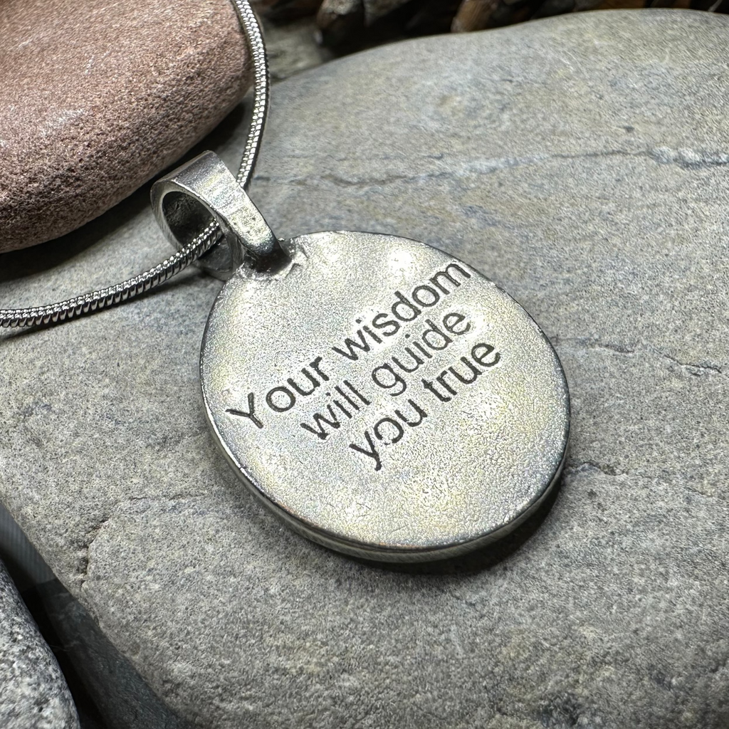 Celtic Owl Pewter Necklace - Handmade in the U.S.A. | Pendant | Wiccan Center