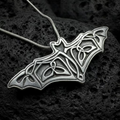 Celtic Bat Pewter Necklace - Handmade in the U.S.A. | Pendant | Wiccan Center