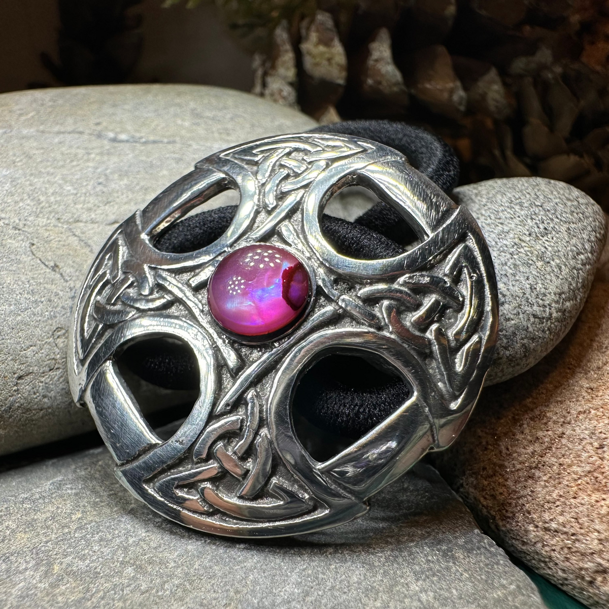 Celtic Cross Ponytail Holder | Hair Slide | Wiccan Center