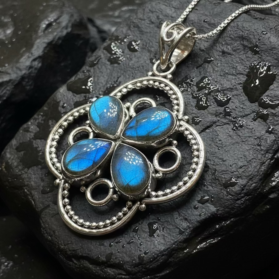 Astrid Aurora LabradoriteNecklace | Pendant | Wiccan Center