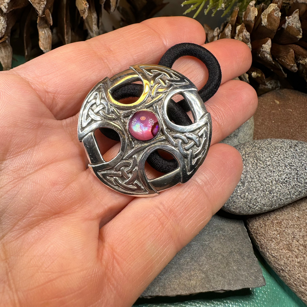 Celtic Cross Ponytail Holder | Hair Slide | Wiccan Center