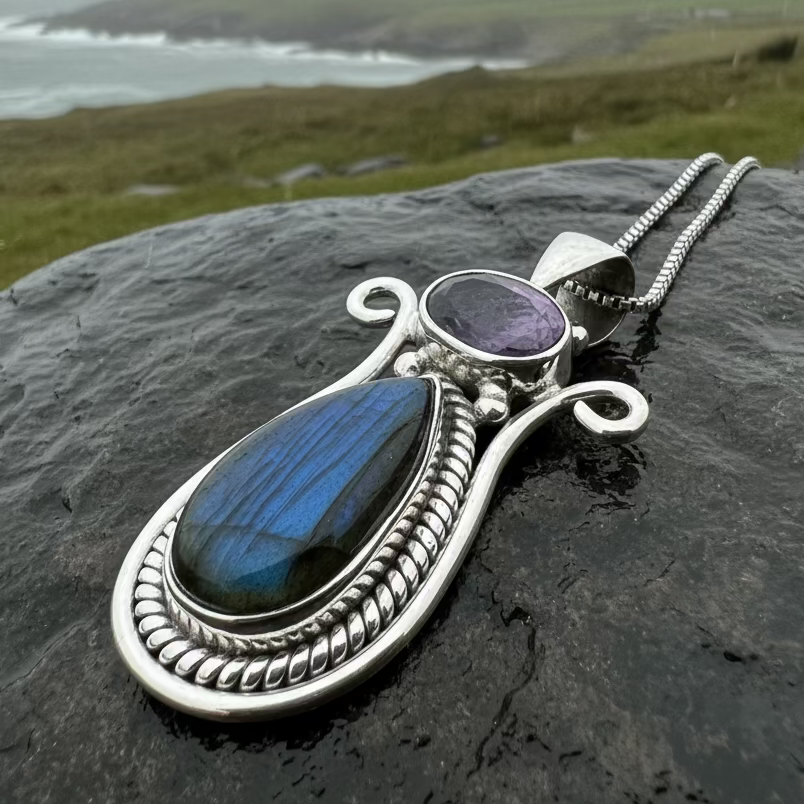 Romilly Labradorite Necklace | Pendant | Wiccan Center