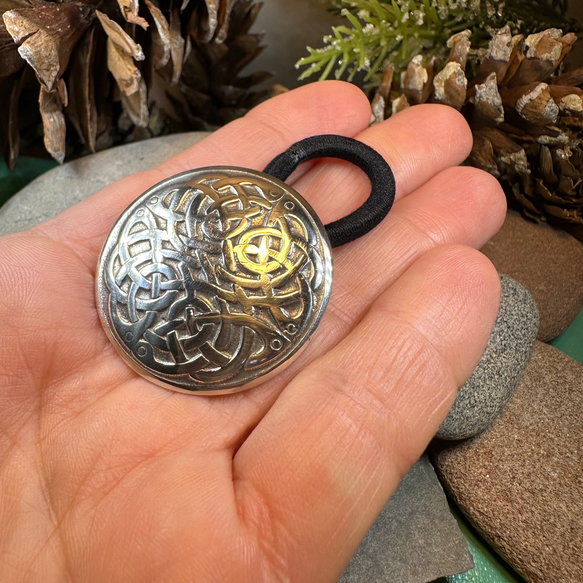 Elegant Celtic Knot Ponytail Holder | Hair Clip | Wiccan Center