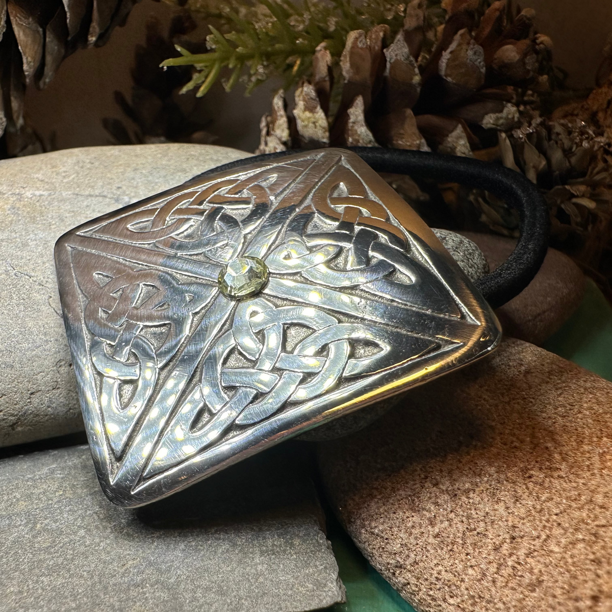 Indira Celtic Knot Ponytail Holder