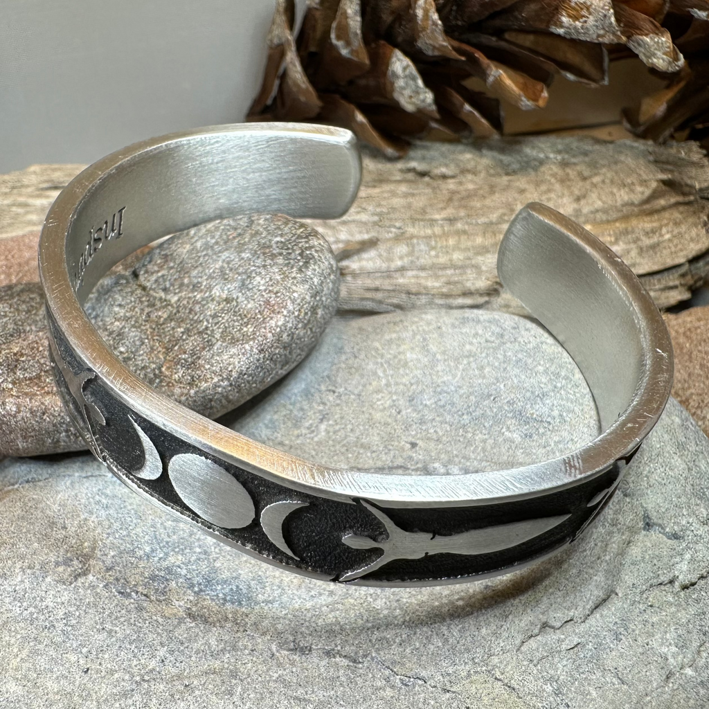 Celtic Triple Moon Goddess Bracelet | Cuff Bracelet | Wiccan Center