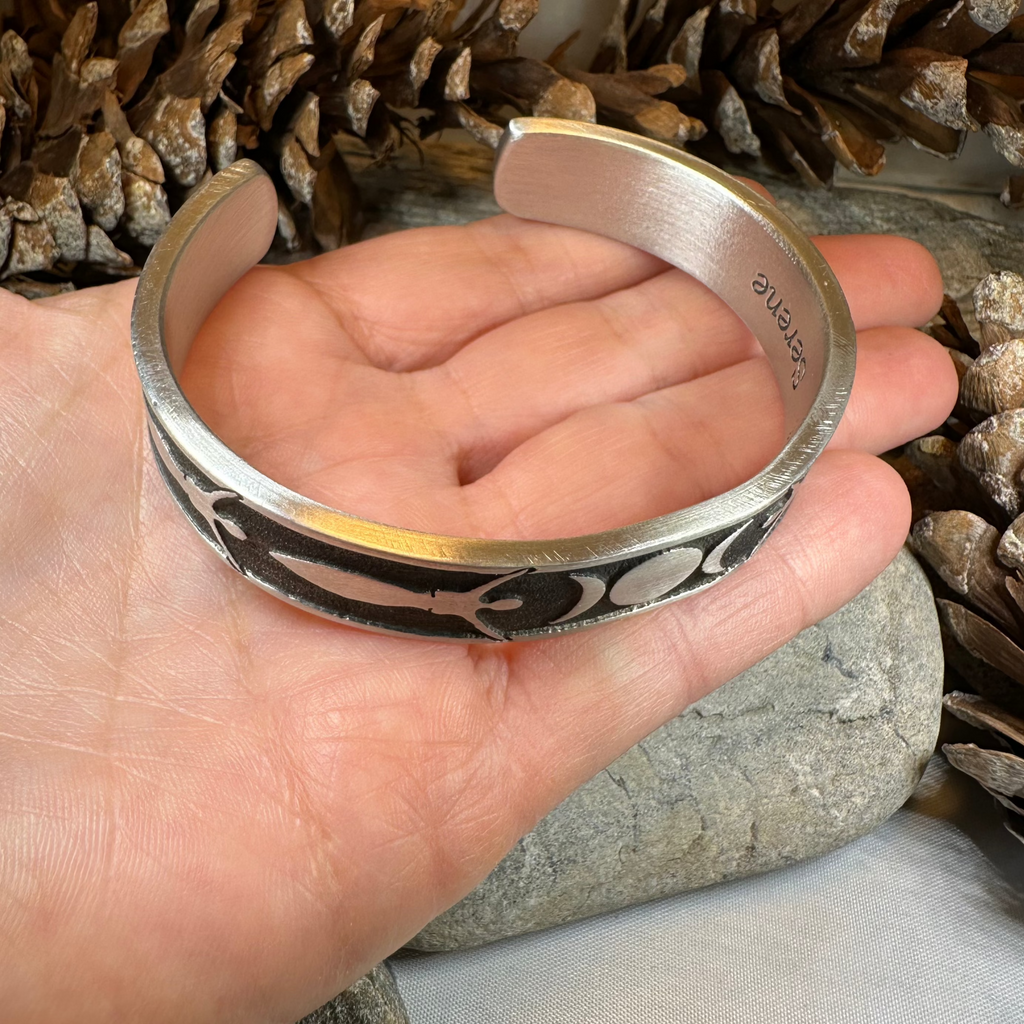 Celtic Triple Moon Goddess Bracelet | Cuff Bracelet | Wiccan Center