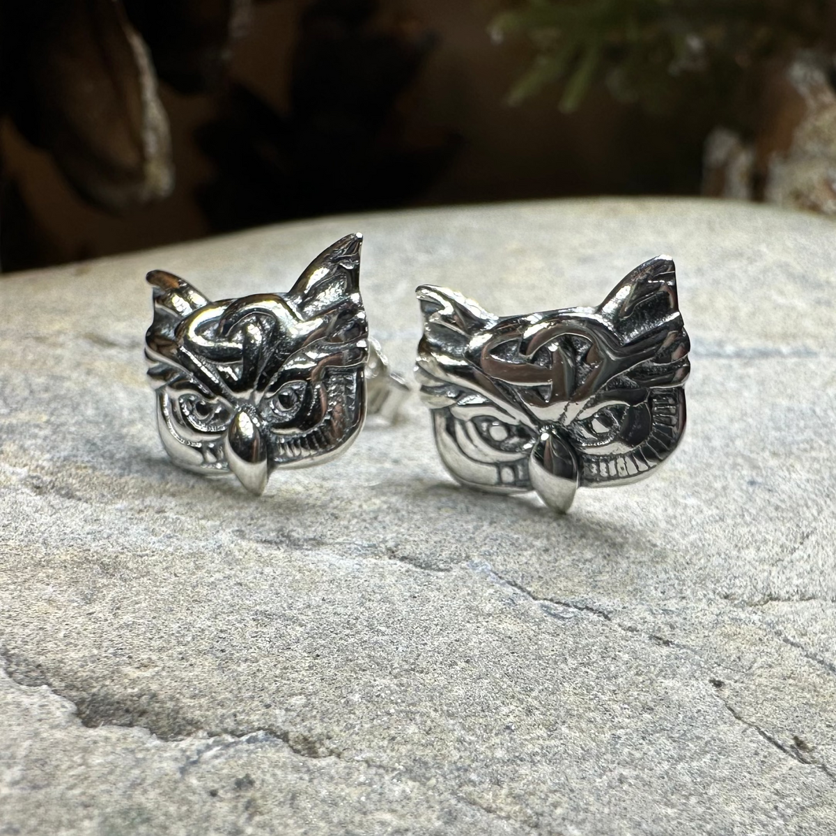 Lyssie Owl Stud Earrings | Post Earrings | Wiccan Center