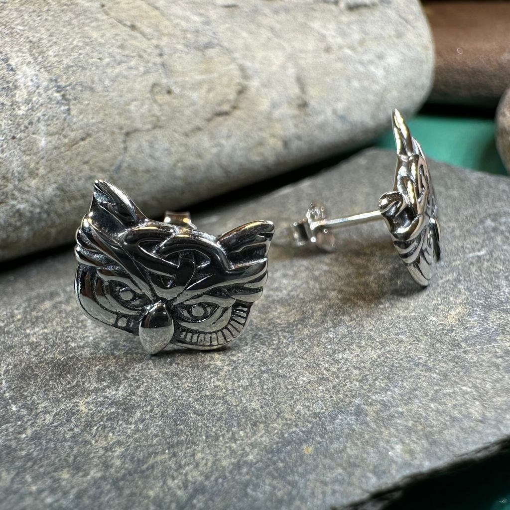Lyssie Owl Stud Earrings | Post Earrings | Wiccan Center