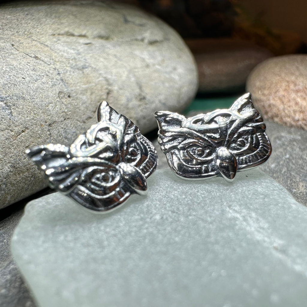 Lyssie Owl Stud Earrings | Post Earrings | Wiccan Center