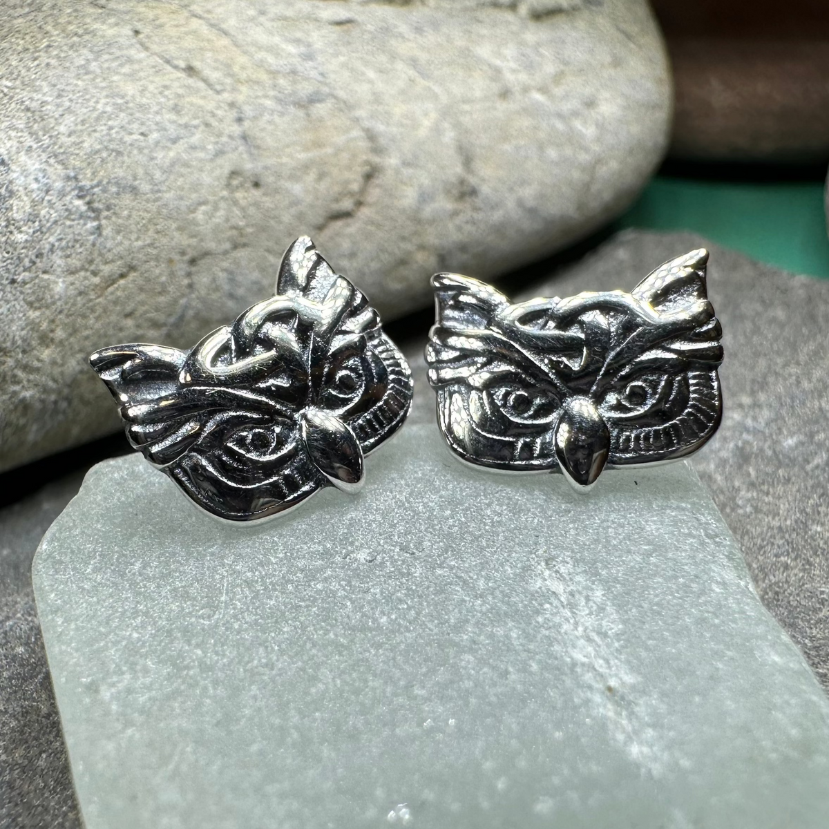 Lyssie Owl Stud Earrings | Post Earrings | Wiccan Center