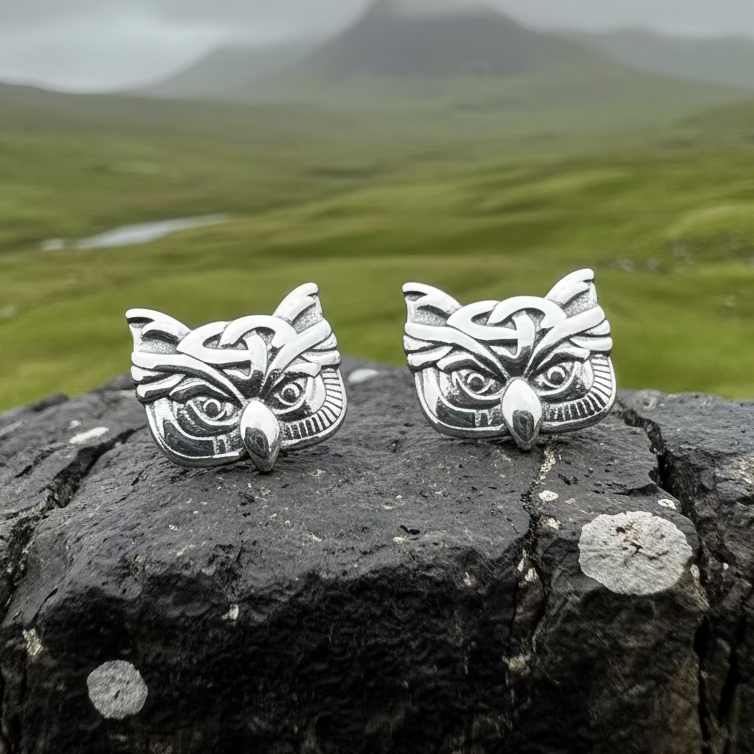 Lyssie Owl Stud Earrings | Post Earrings | Wiccan Center