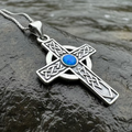 Rhys Opal Celtic Cross Necklace | Pendant | Wiccan Center