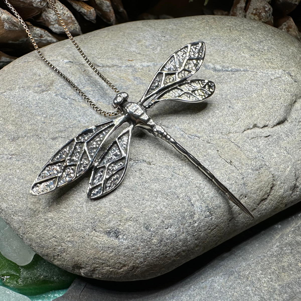 Realistic Dragonfly Necklace | Pendant | Wiccan Center