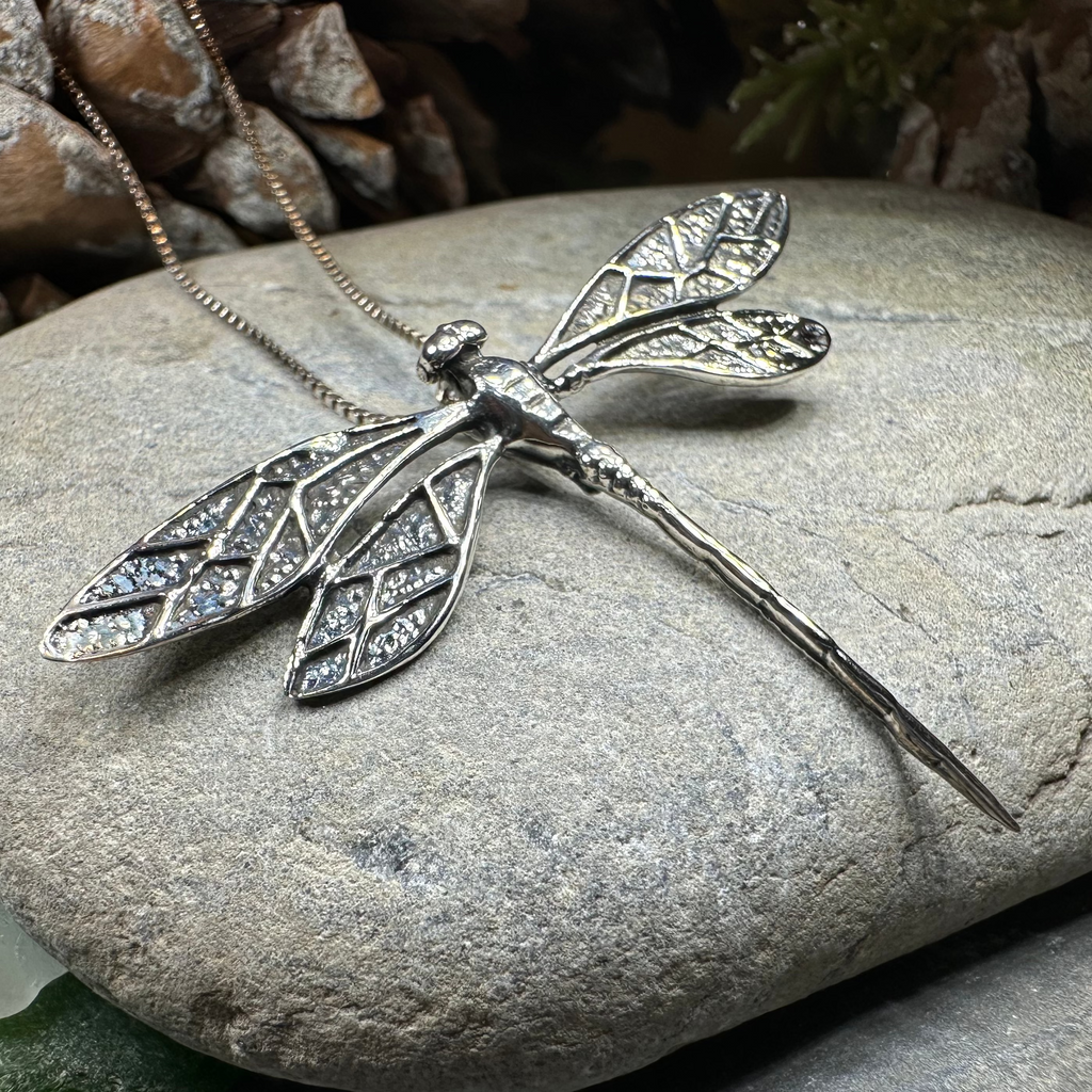 Realistic Dragonfly Necklace | Pendant | Wiccan Center