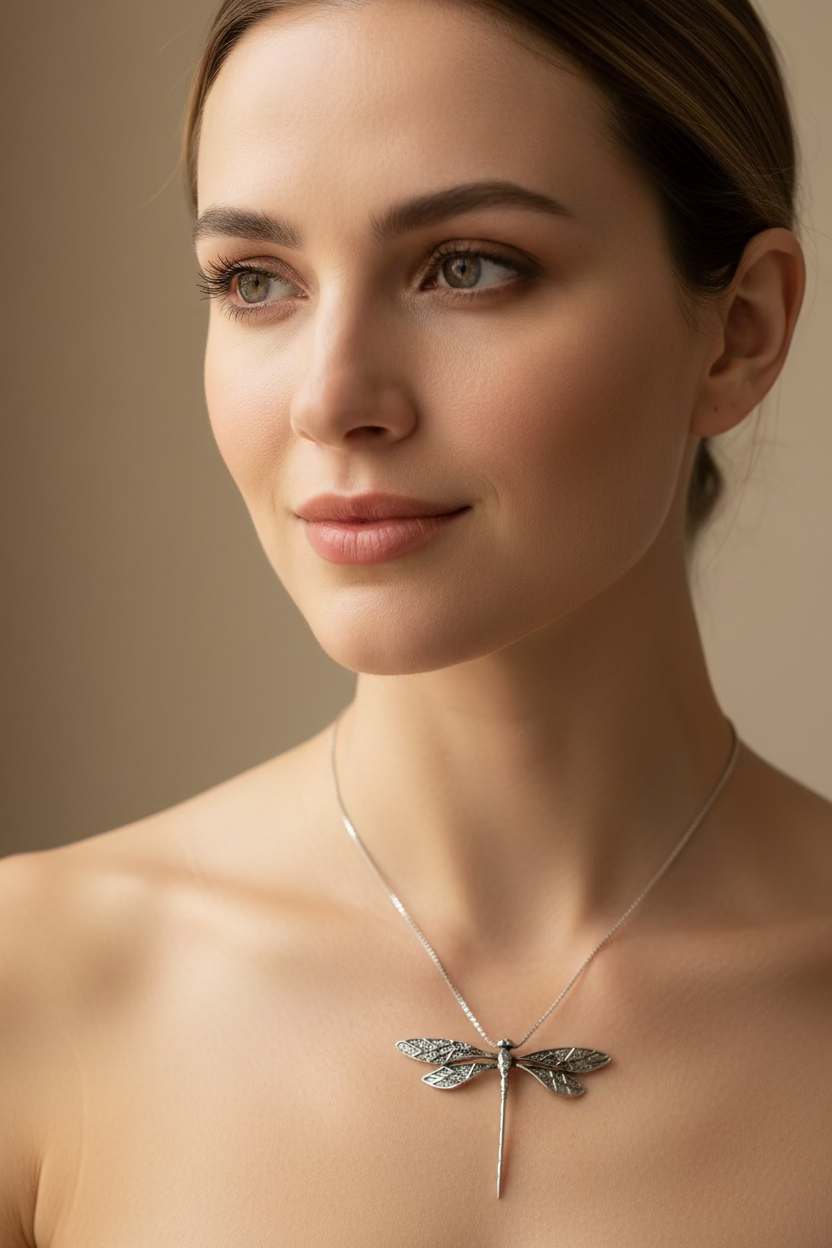 Realistic Dragonfly Necklace | Pendant | Wiccan Center